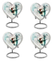 heart shaped humming bird urn for adult human ashes