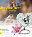 heart shaped humming bird urn for adult human ashes