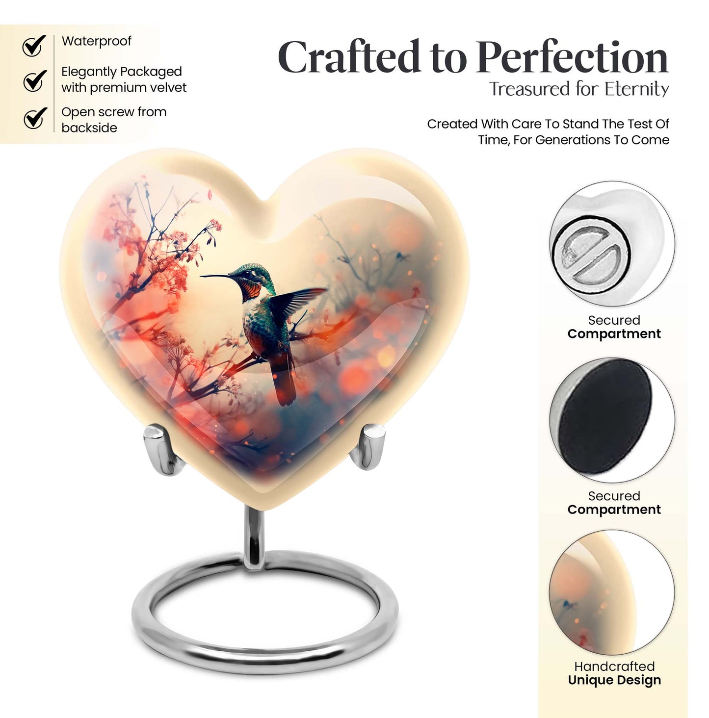 heart urn for funeral