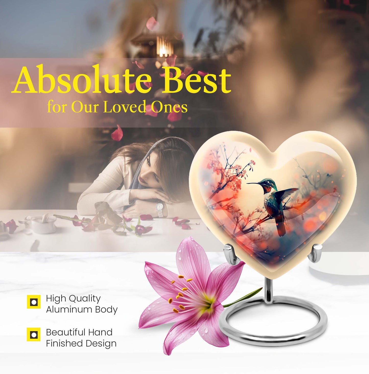 heart urn for funeral