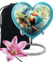 Heart-shaped Puffin Bird Urn
