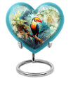 Heart-shaped Puffin Bird Urn