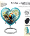 Heart-shaped Puffin Bird Urn