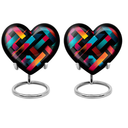 10-inch Heart-shaped Pattern Urn in for adult