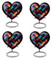 10-inch Heart-shaped Pattern Urn in for adult