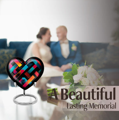 10-inch Heart-shaped Pattern Urn in for adult