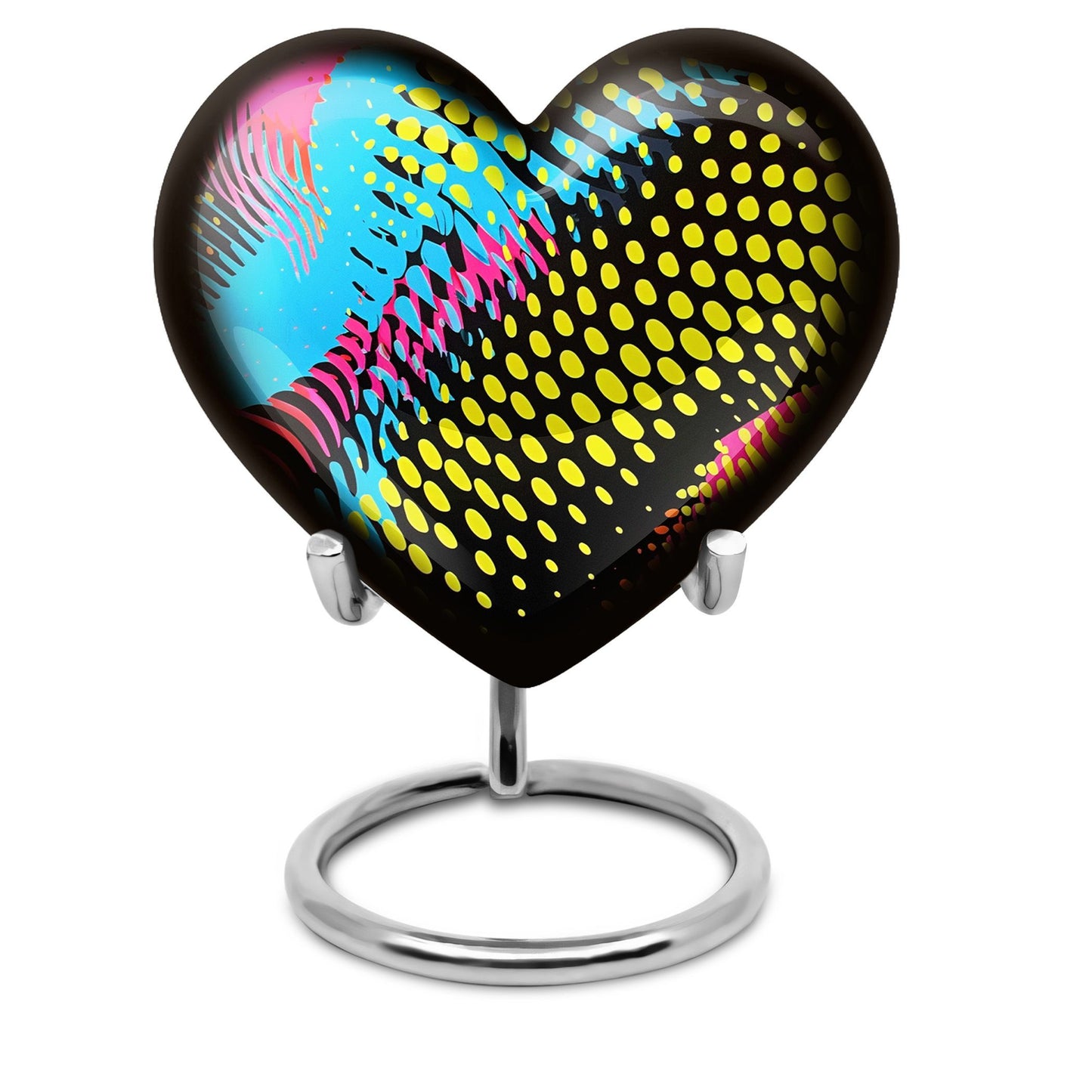 Heart Shaped Pattern Urn for human ashes