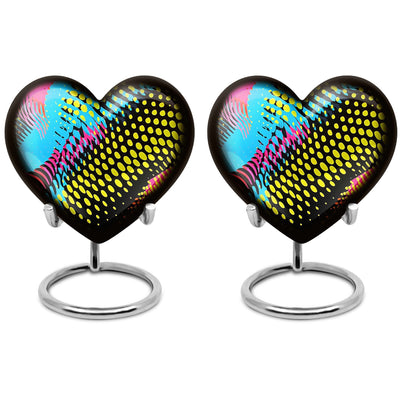 Heart Shaped Pattern Urn for human ashes