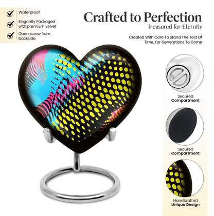 Heart Shaped Pattern Urn for human ashes