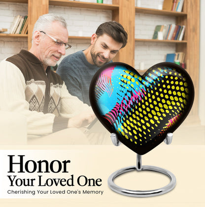 Heart Shaped Pattern Urn for human ashes