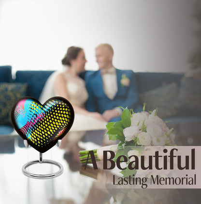 Heart Shaped Pattern Urn for human ashes