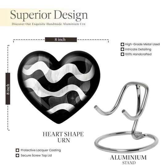 Heart designed Pattern Urn.