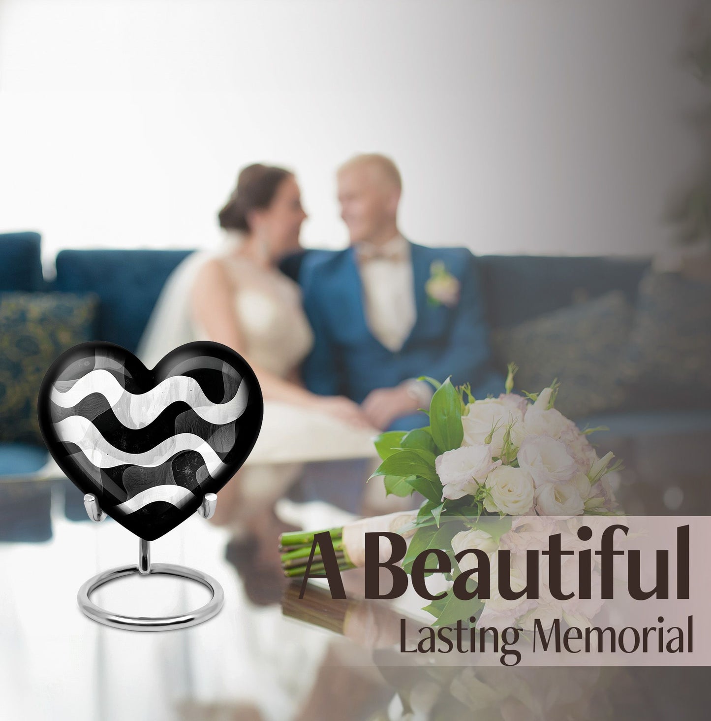 Heart designed Pattern Urn.