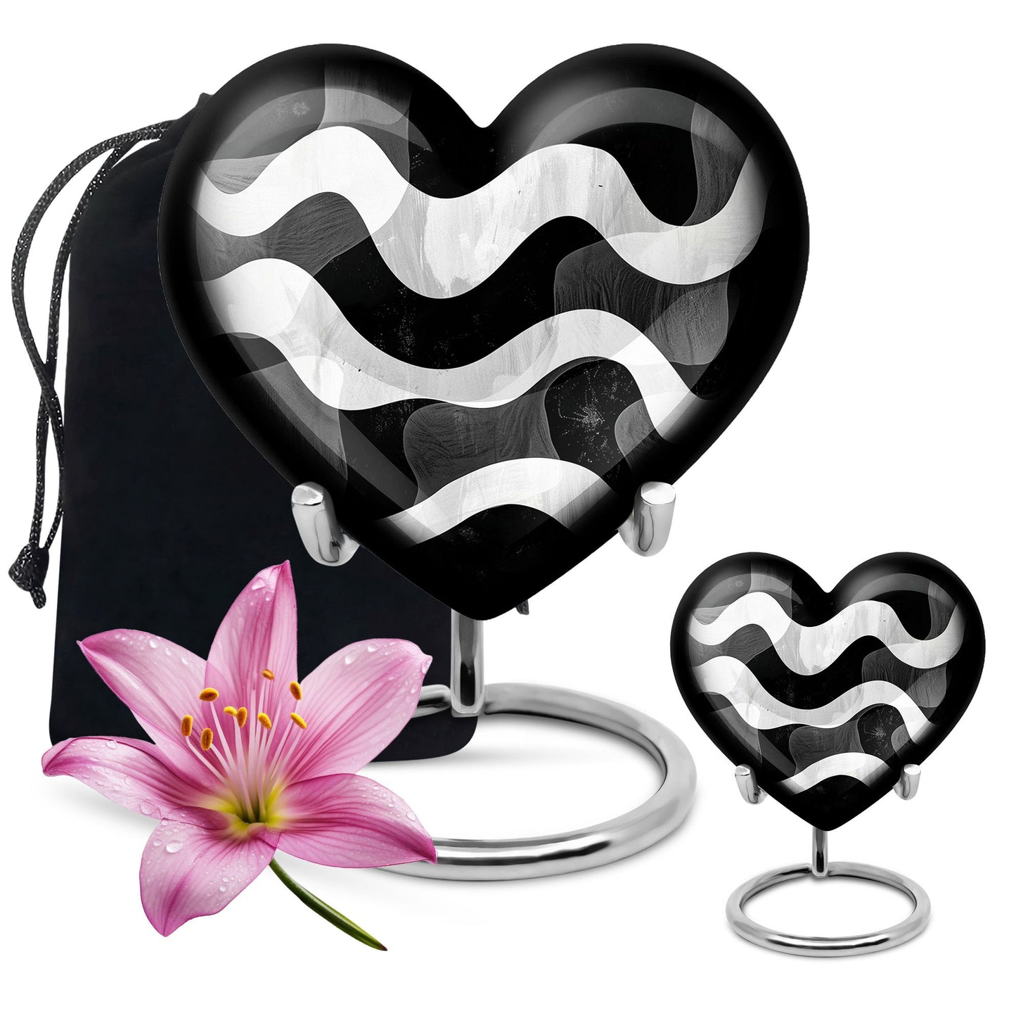 Heart designed Pattern Urn.