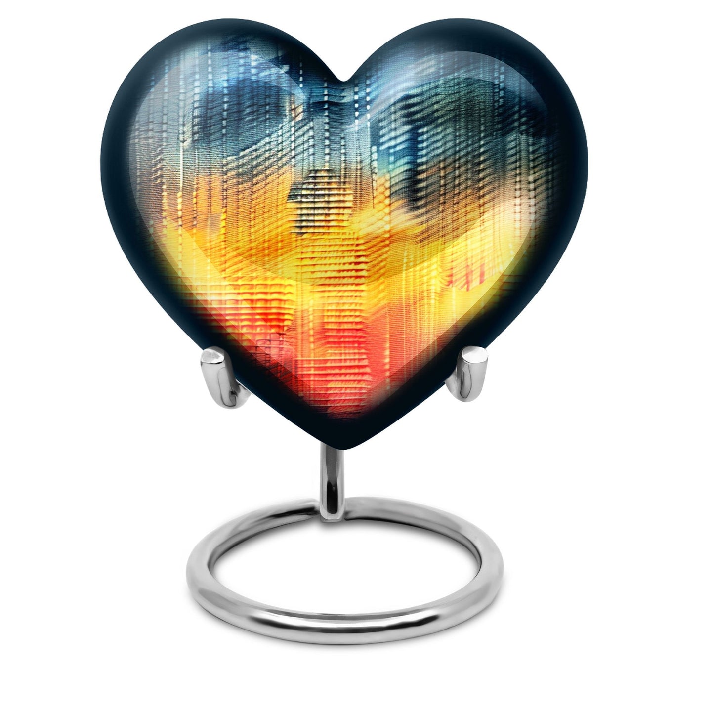 heart-pattern urn for human ashes 