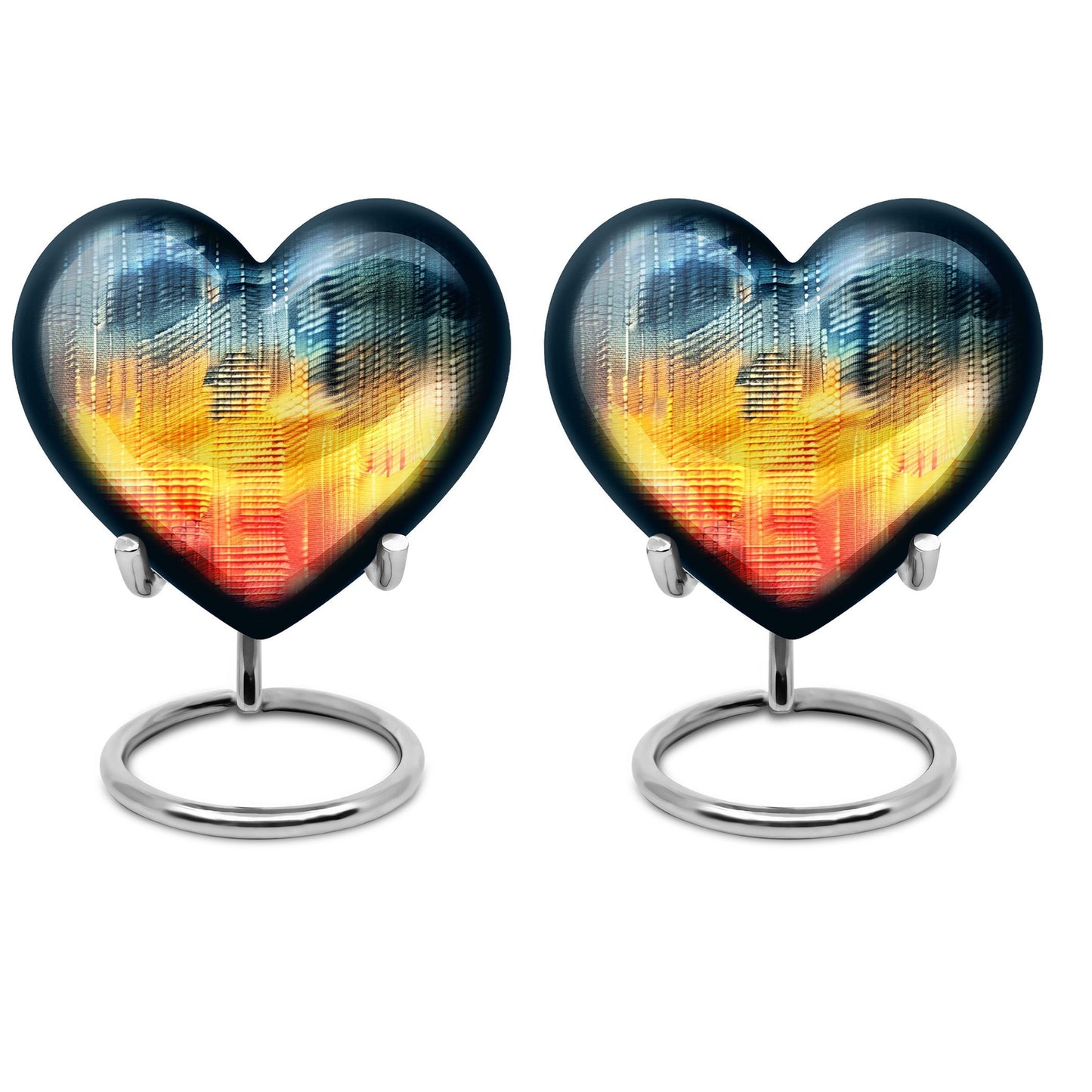 heart-pattern urn for human ashes 
