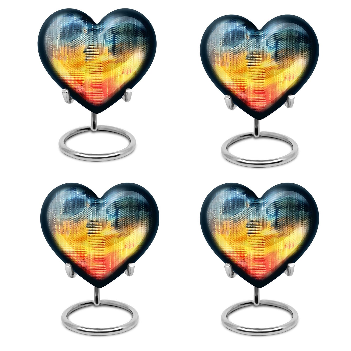 heart-pattern urn for human ashes 