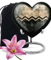 Patterned, 10-inch Heart urn
