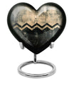 Patterned, 10-inch Heart urn