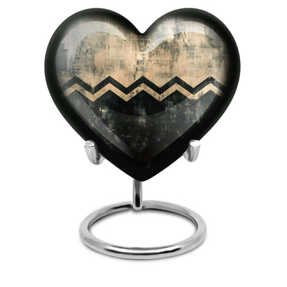 Patterned, 10-inch Heart urn