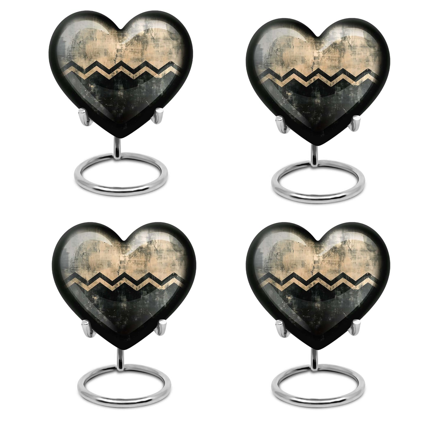 Patterned, 10-inch Heart urn