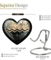 Patterned, 10-inch Heart urn