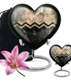 Patterned, 10-inch Heart urn