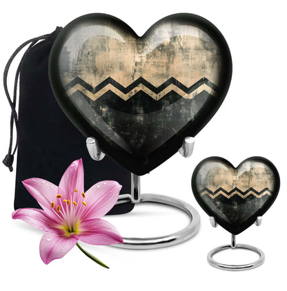 Personalized Artistic Cremation Urn for Human Ashes - 10-inch, 200 cu in - Yatskia