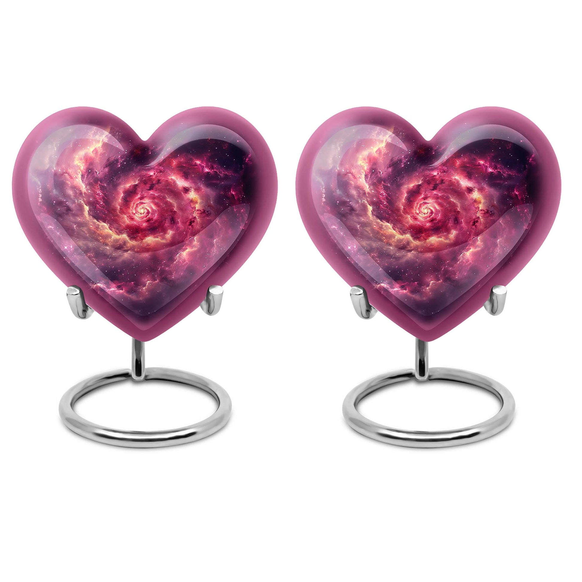 Galaxy Funeral Urn For Dad And Mom - Red Funeral Urn For Ashes