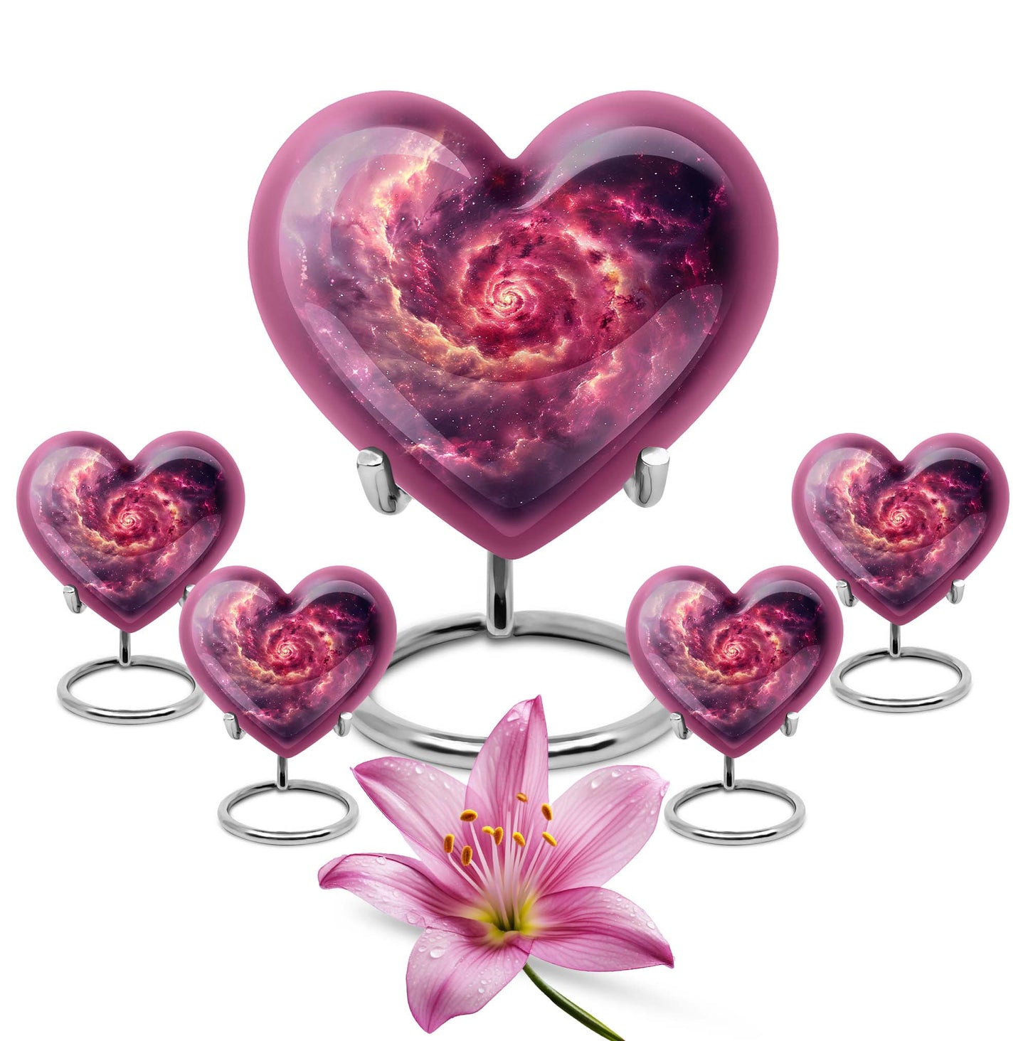 Personalized Galaxy Cremation Urn for Dad - 10-inch, 200 cu in - Yatskia