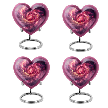 Galaxy Urn in heart design