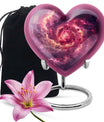 Galaxy Funeral Urn For Dad And Mom - Red Funeral Urn For Ashes