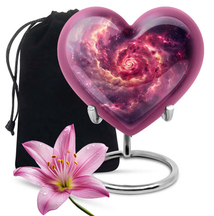 Personalized Galaxy Cremation Urn for Dad - 10-inch, 200 cu in - Yatskia