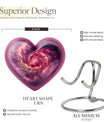 Galaxy Urn in heart design