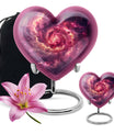 Galaxy Urn in heart design