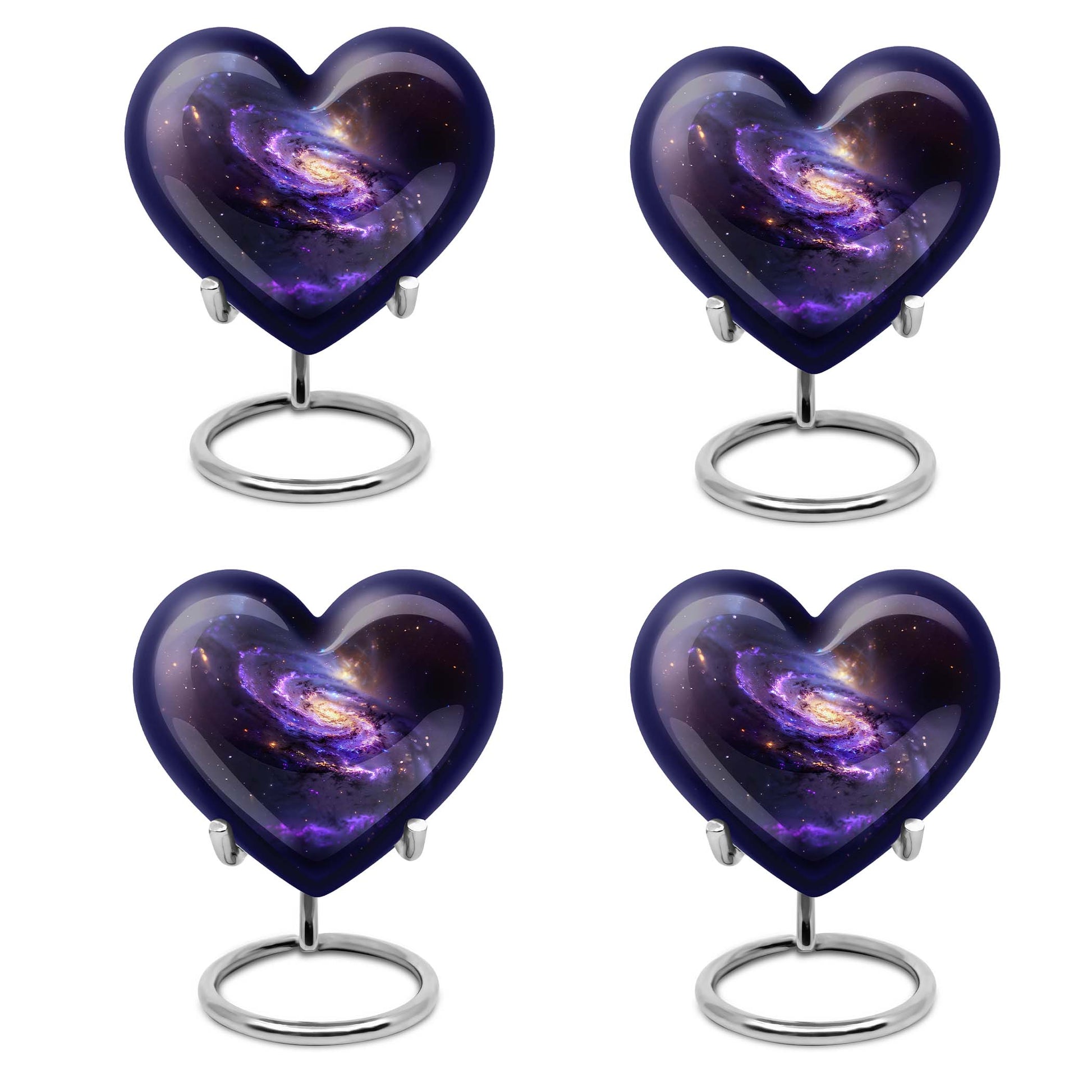 Purple Galaxy Memorial Urn For Funeral - Vast Galaxy Urn For Ashes