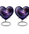 Purple Galaxy Memorial Urn For Funeral - Vast Galaxy Urn For Ashes