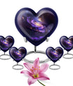 Galaxy Urn, heart-shaped