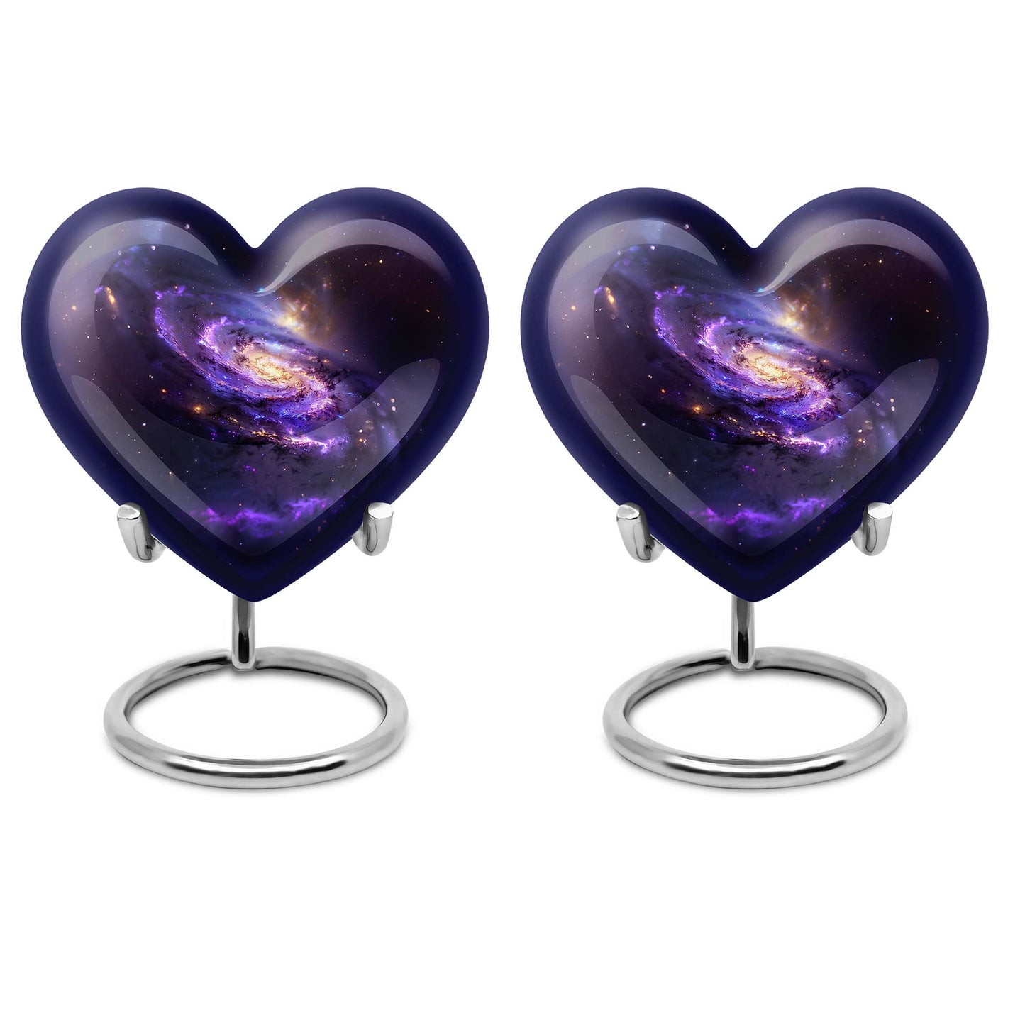 Galaxy Urn, heart-shaped