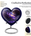 Galaxy Urn, heart-shaped