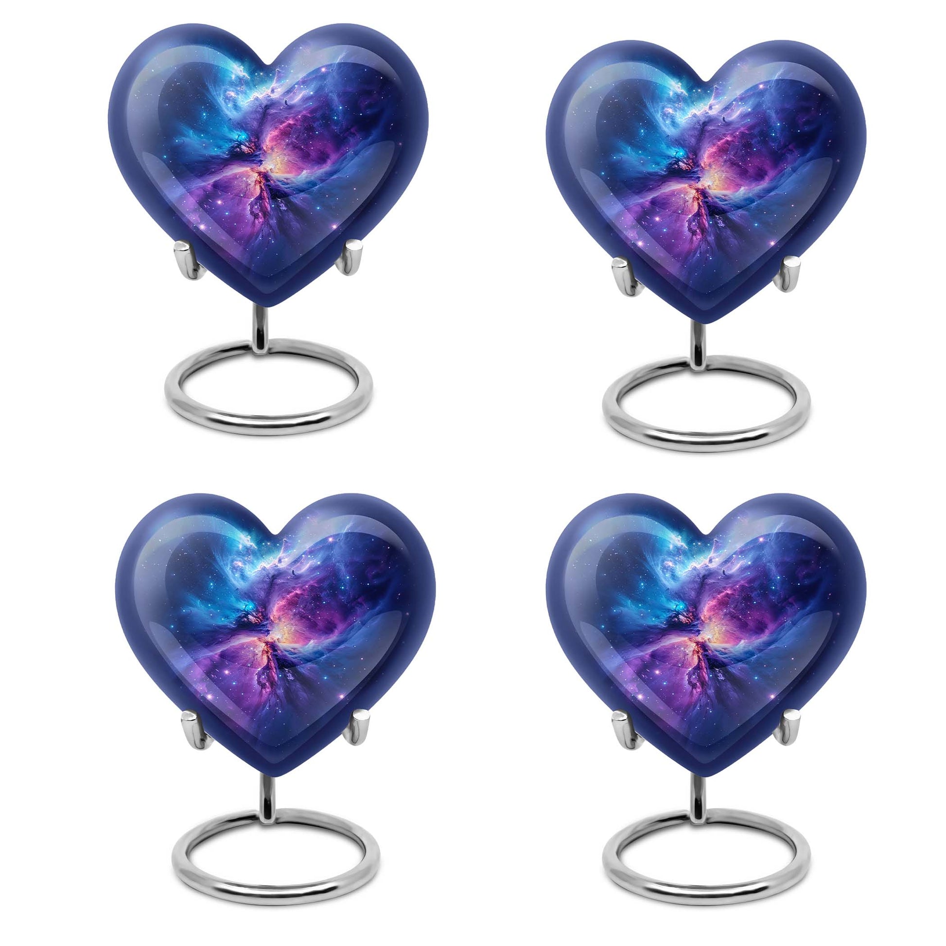 10-inch Galaxy Urn, Abstract Heart Design for adult ashes