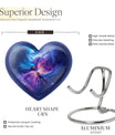 10-inch Galaxy Urn, Abstract Heart Design for adult ashes