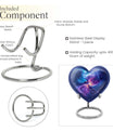 10-inch Galaxy Urn, Abstract Heart Design for adult ashes