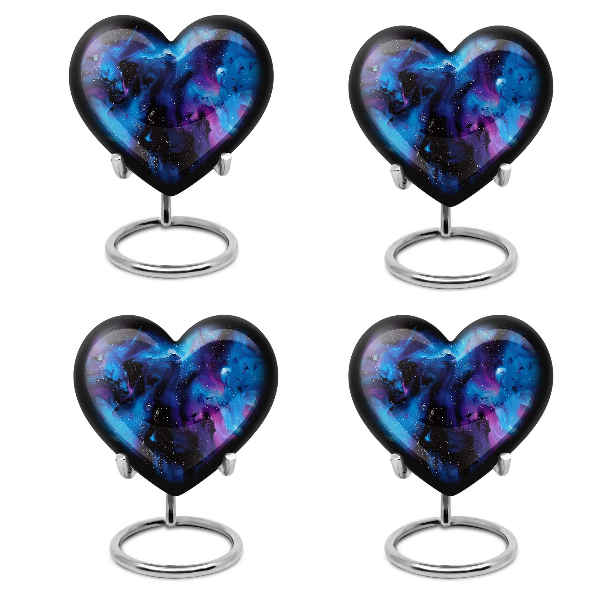 Galaxy Heart Urn For Ashes