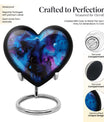 Galaxy Heart Urn For Ashes