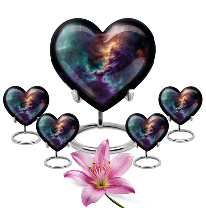 Personalized Galaxy Cremation Urn for Men & Women - 10-inch, 200 cu in - Yatskia