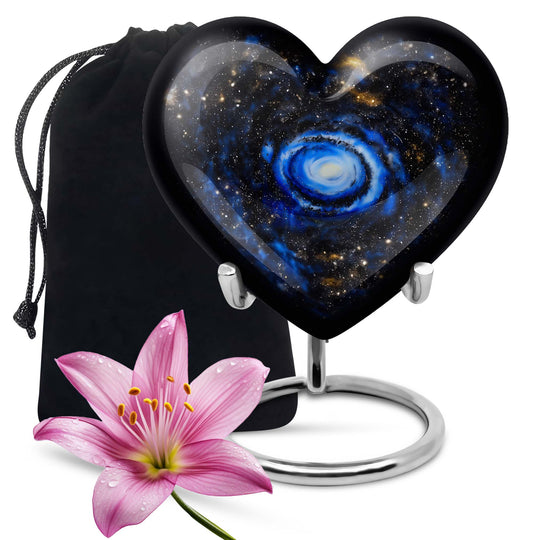 Galaxy Urn; Heart-shaped