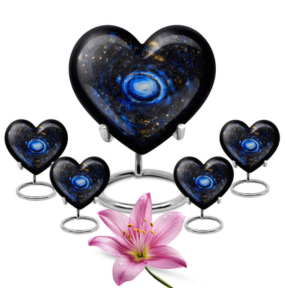 Personalized Galaxy Cremation Urn for Human Ashes - 10-inch, 200 cu in - Yatskia