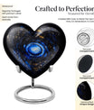 Galaxy Urn; Heart-shaped