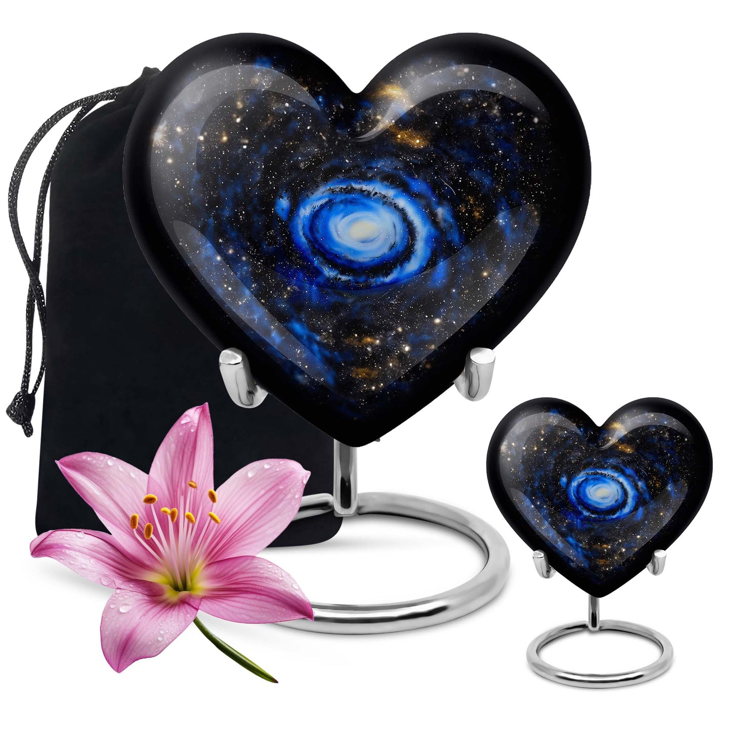 Personalized Galaxy Cremation Urn for Human Ashes - 10-inch, 200 cu in - Yatskia